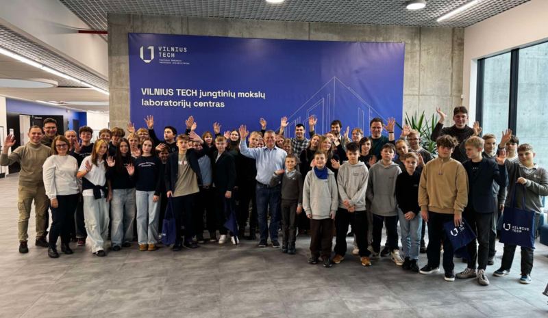 7 mokyklos savo istorines-inžinerines žinias pasitikrino VILNIUS TECH Mechanikos fakultete